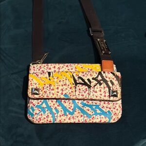 Floral Graffiti Crossbody Bag